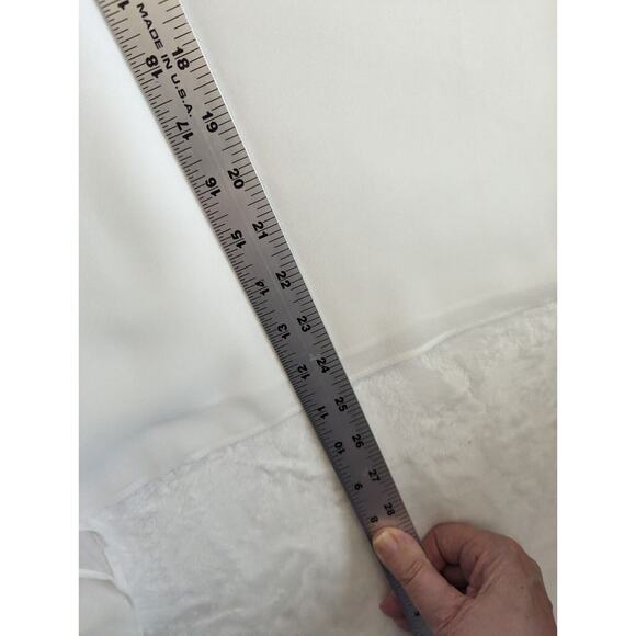 Ariat womens poncho top white & turquoise Xl sheer Poncho pullover blouse GUC - Picture 8 of 8